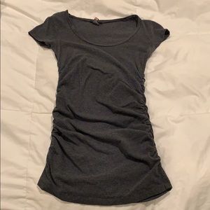 Grey tight t-shirt dress